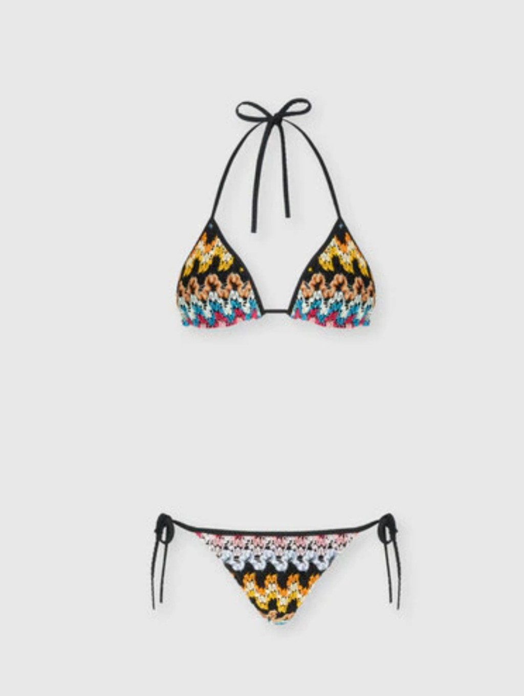 Missoni Multicolor Zigzag Triangle Bikini - 38 New